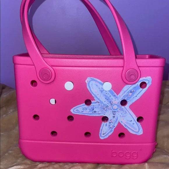 BOGG BAG Pink Tote with Nautical Charm - Picture 3 of 5